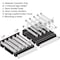 Azar Displays Adjustable Short Divider Bin Cosmetic Tray w Pushers - Customize Slot Size to Product, Black, 2-Pack 225830-SHORT-BLK-2PK - alternate 7